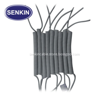 Tinned Copper TPU/PU Spiral Data Cable
